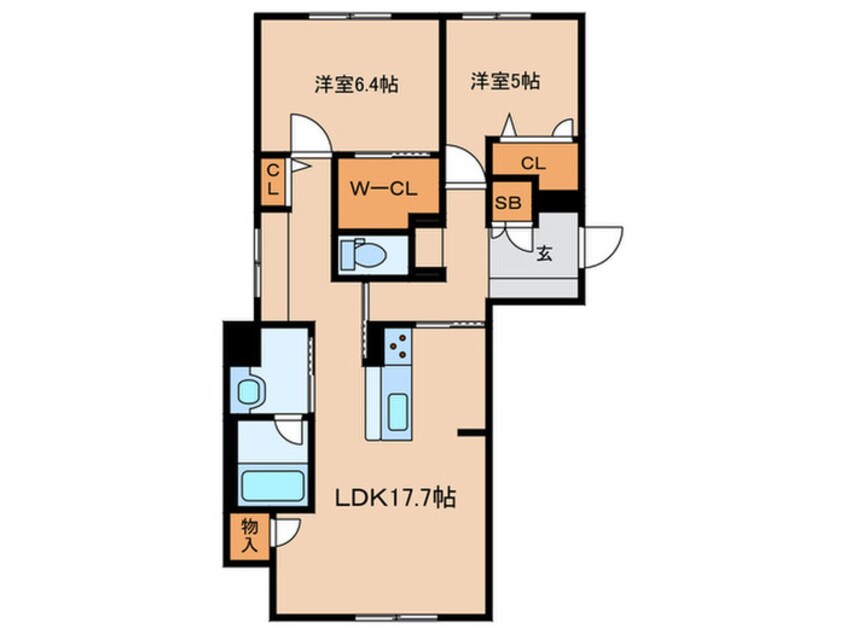 間取図 シャーメゾンステージ新成