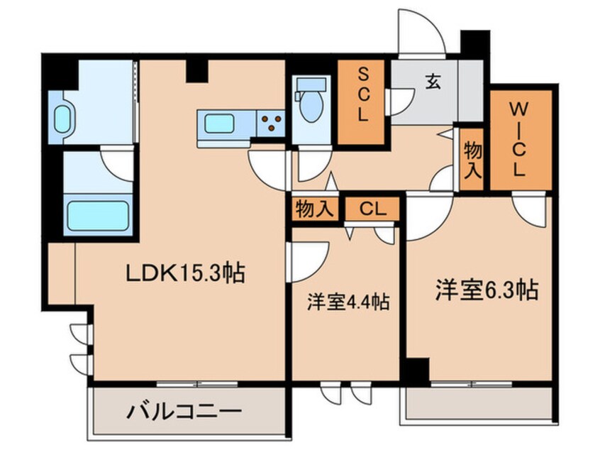 間取図 シャーメゾンステージ新成