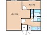 仮）京町プレイスレジデンスⅠ 1LDKの間取り