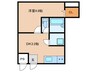 仮）京町プレイスレジデンスⅠ 1DKの間取り