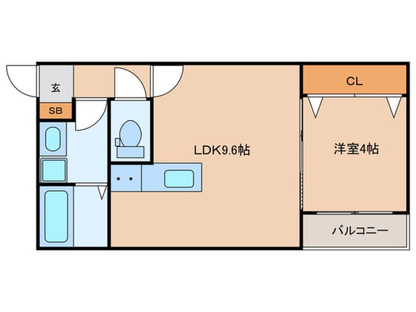 間取図 仮）リタリッチ千歳町
