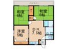 エスポワール中川 3DKの間取り