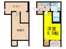 Amolir大橋 1Kの間取り