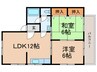 コーユー鷹見台 2LDKの間取り