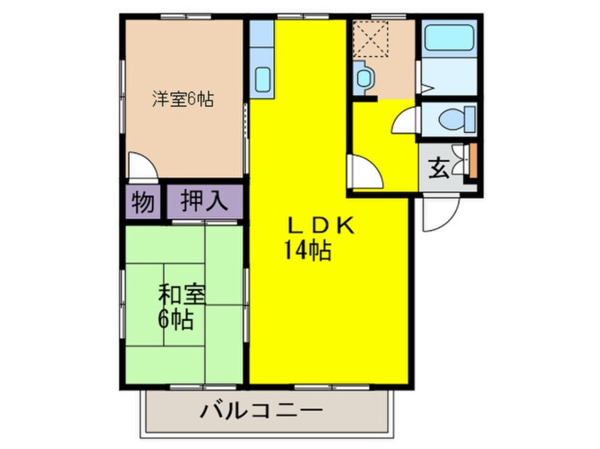 間取図 新とまと館Ｂ