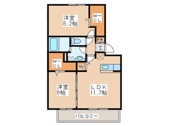 間取図 エスポワ－ル水城