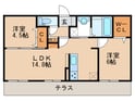 Ｄーｒｏｏｍ南福岡参番館の間取図