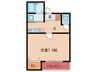 リブレア和白丘Ａ棟 1Kの間取り