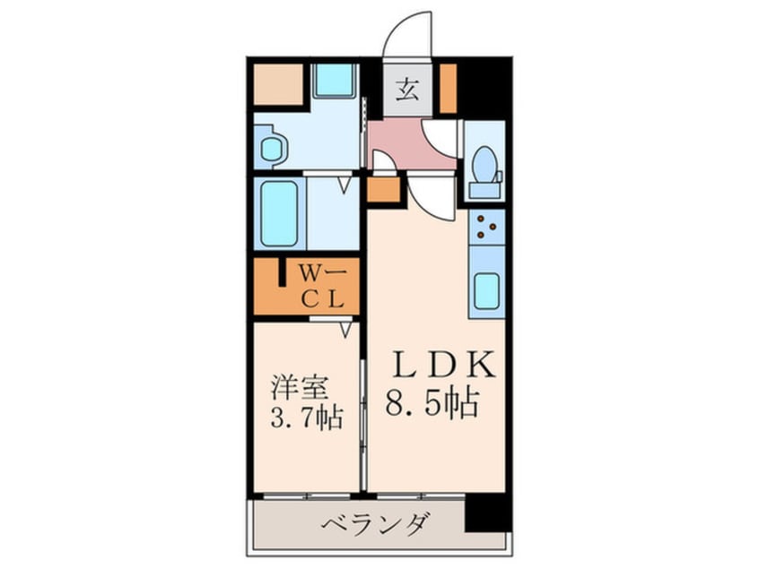 間取図 グランドハイツ黒崎