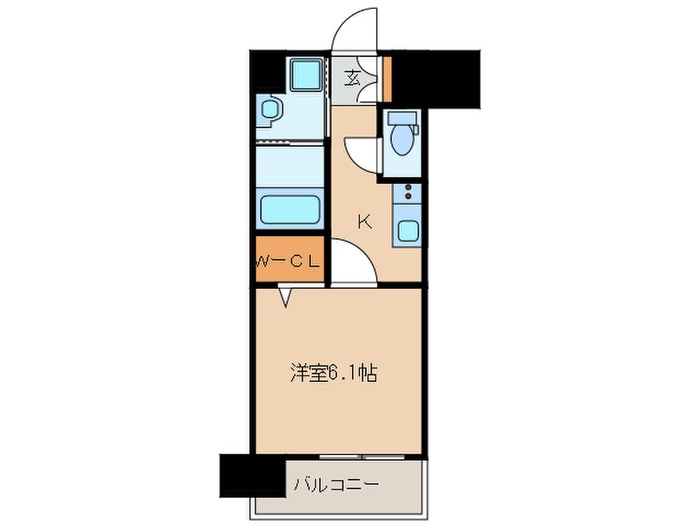 間取り図 ｴﾝｸﾚｽﾄ大手門ＧＬＯＷ（1102）