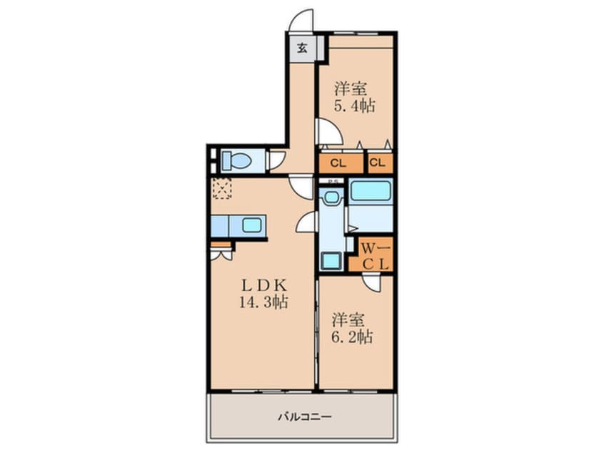 間取図 サクセス東櫛原