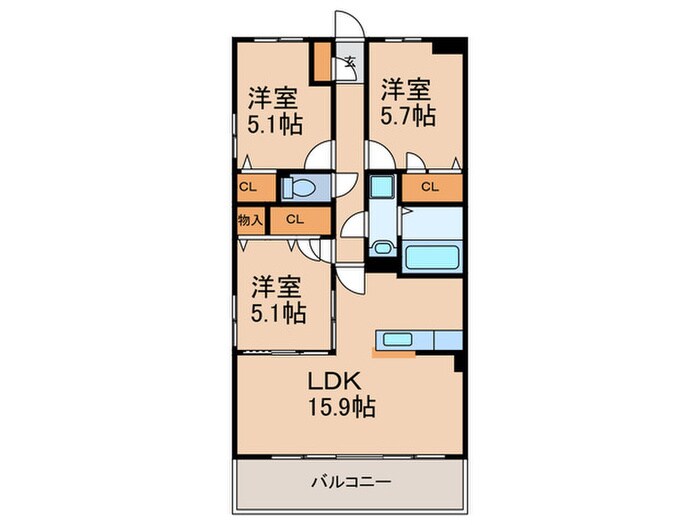 間取り図 サクセス東櫛原