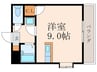 グランディール渡辺 1Rの間取り