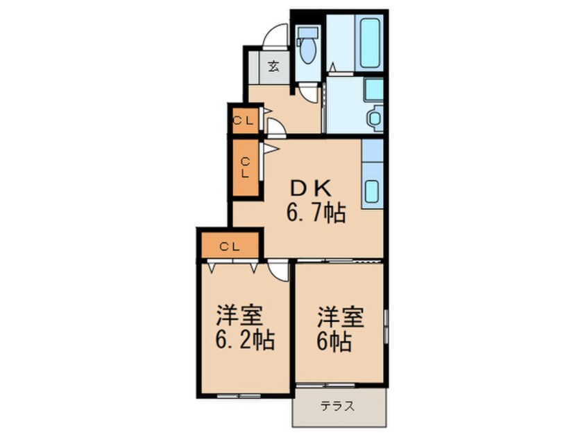 間取図 ハーバーS