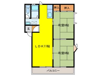 間取図 メゾン誠美　Ｂ