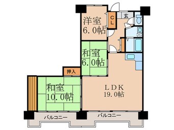 間取図 サンフェリカ長行