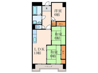 間取図 サンフェリカ長行