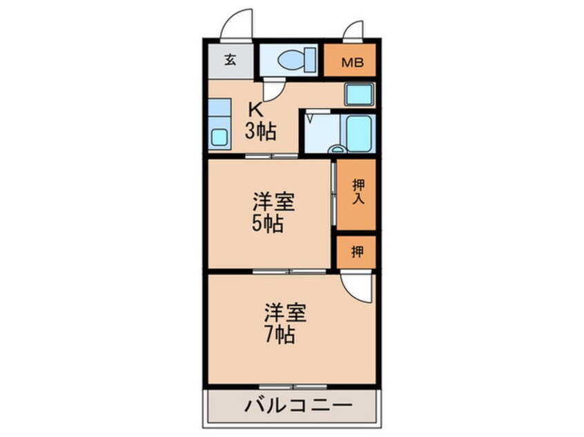 間取図 アドバンス弐番館