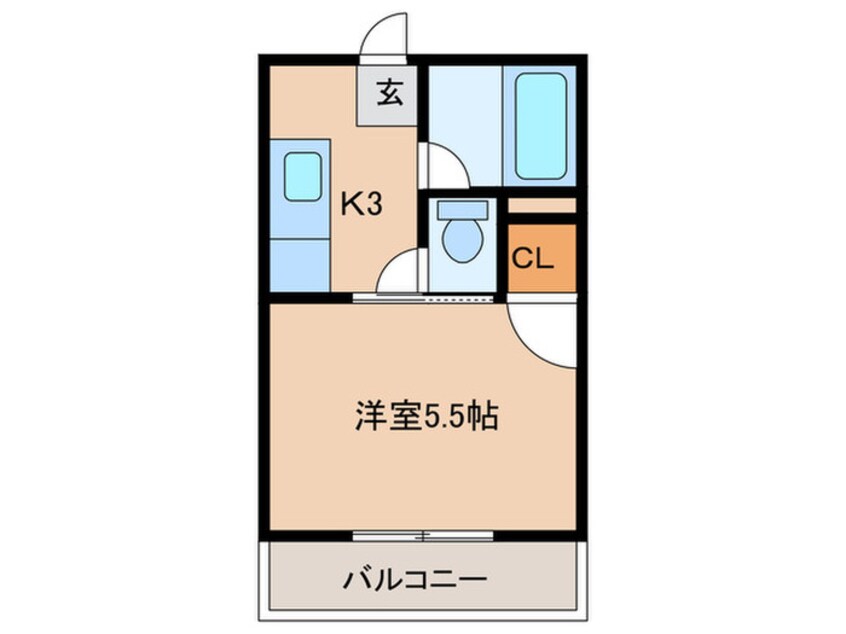 間取図 シャルルコーポ紫原