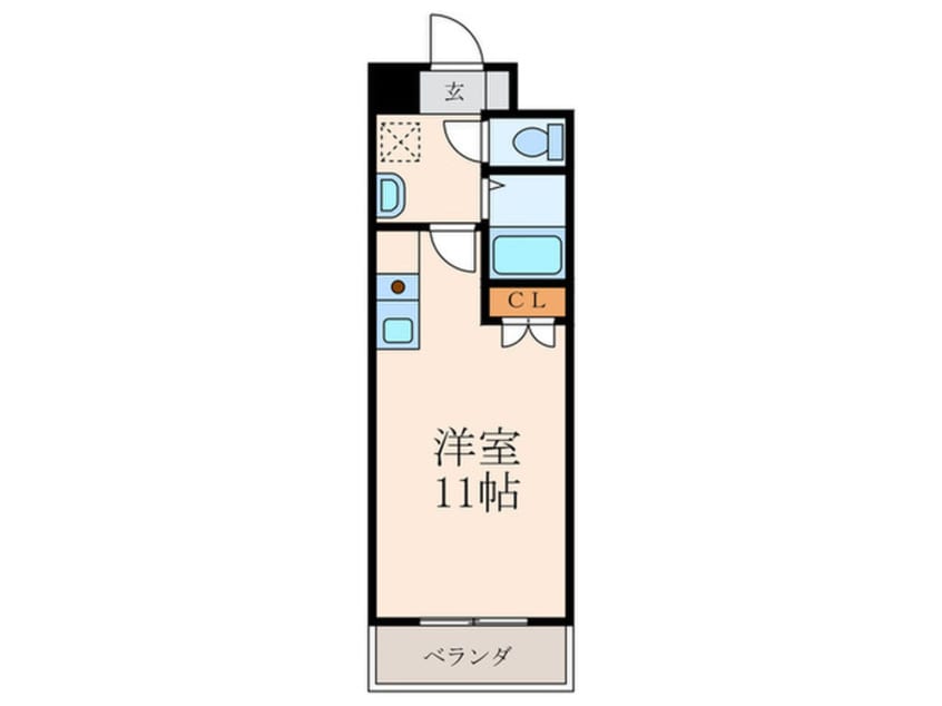 間取図 ｵｰｸﾗﾝドｱｻｰﾄ折尾