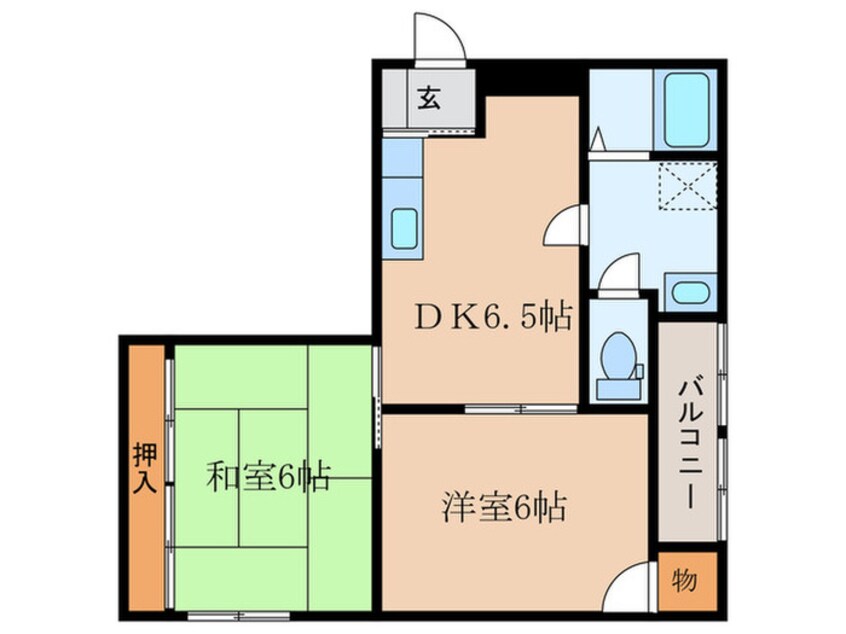 間取図 アネックス城野