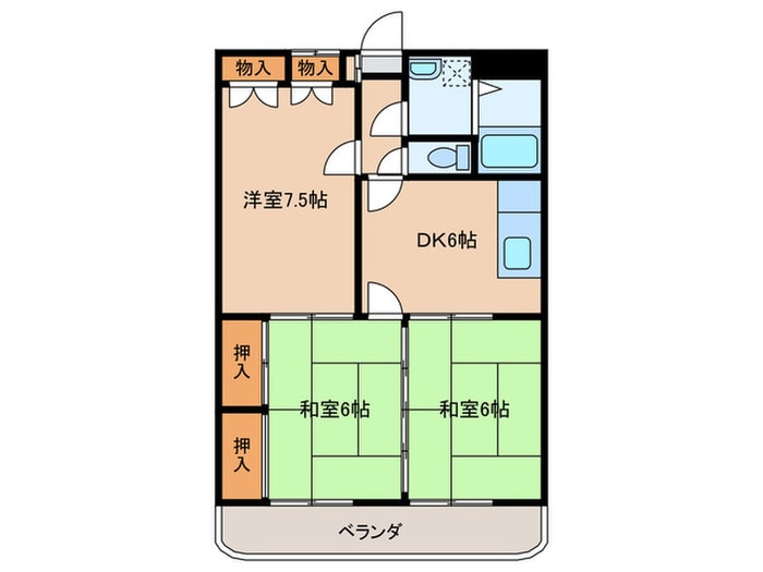 間取り図 タウンヒル田畑Ⅱ　Ａ棟