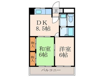 間取図 シティハイツ三郎丸