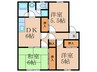 平田アパ－ト 3DKの間取り