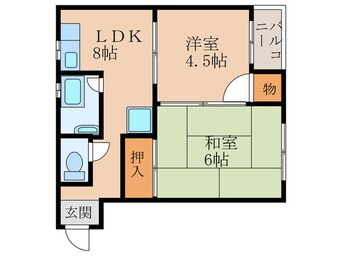 間取図 槻田コーポＡ棟