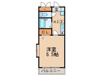 間取図 ﾛｲﾔﾙﾋﾙｽﾞ大橋参番館