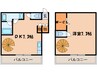 ラビーナ櫛原 1DKの間取り