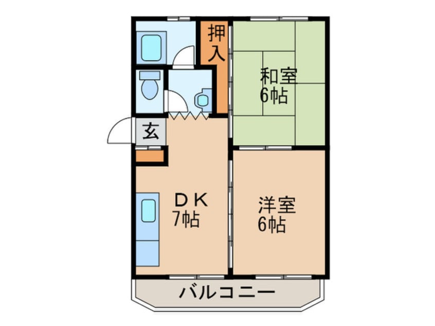 間取図 シャトレ太宰府Ⅰ