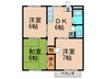 ハイツ力丸 3DKの間取り