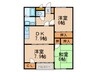 Club博多の森 3DKの間取り