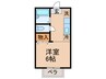 ルーブル折尾 1Rの間取り