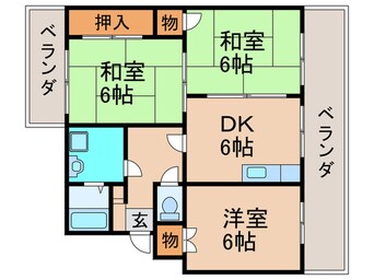 間取図 ロイヤルマンション国分