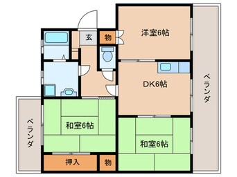 間取図 ロイヤルマンション国分