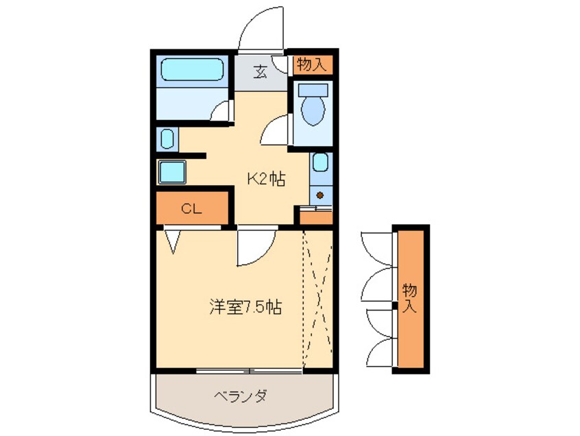 間取図 プレデュパルク壱番館