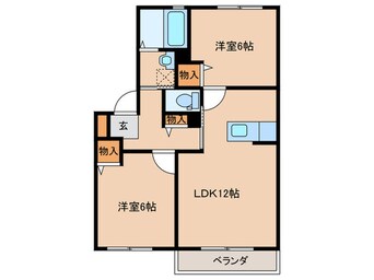間取図 ヴィラ響B