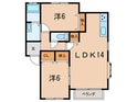 ピュアハイツⅡAの間取図