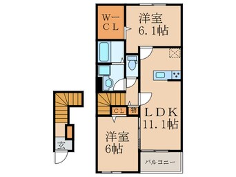 間取図 フォンターナＤ