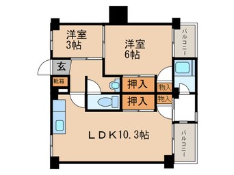 間取図 ビレッジハウス萩原2号棟