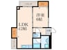 ビブレ北方 1LDKの間取り