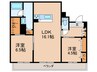 シャ－メゾンエスペランサ 2LDKの間取り