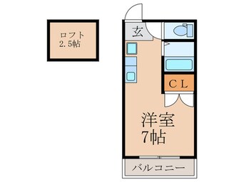 間取図 プライマリー九工大前Ⅰ