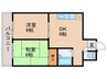 コ－ポラスＶＢ 2DKの間取り
