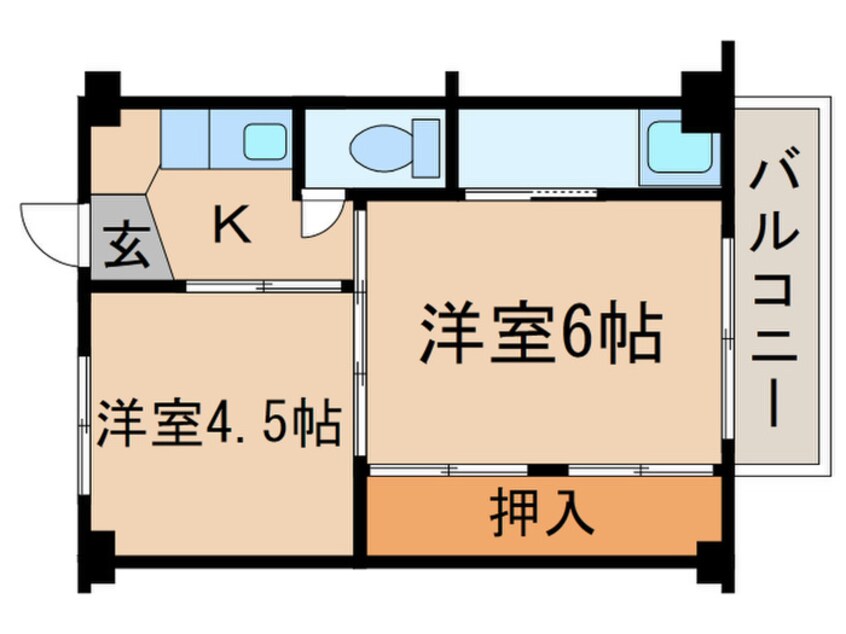 間取図 ビレッジハウス萩原5号棟