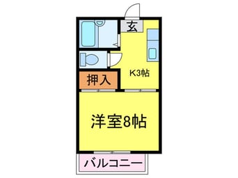間取図 アドバンス竹下Ｃ棟