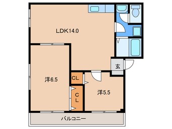 間取図 ブルースカイハイツ