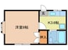 ｱ-ﾊﾞﾝﾃﾗｽ 1Kの間取り